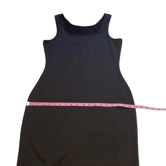 Black Body Con Tank Dress Sleeveless Mid Length - Size XL - Picture 9 of 13